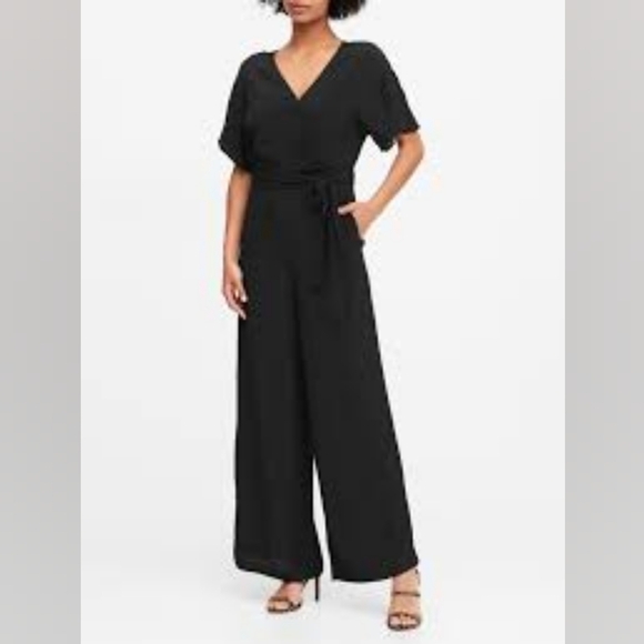 Banana Republic Pants - BANANA REPUBLIC Black Versatile Jumpsuit